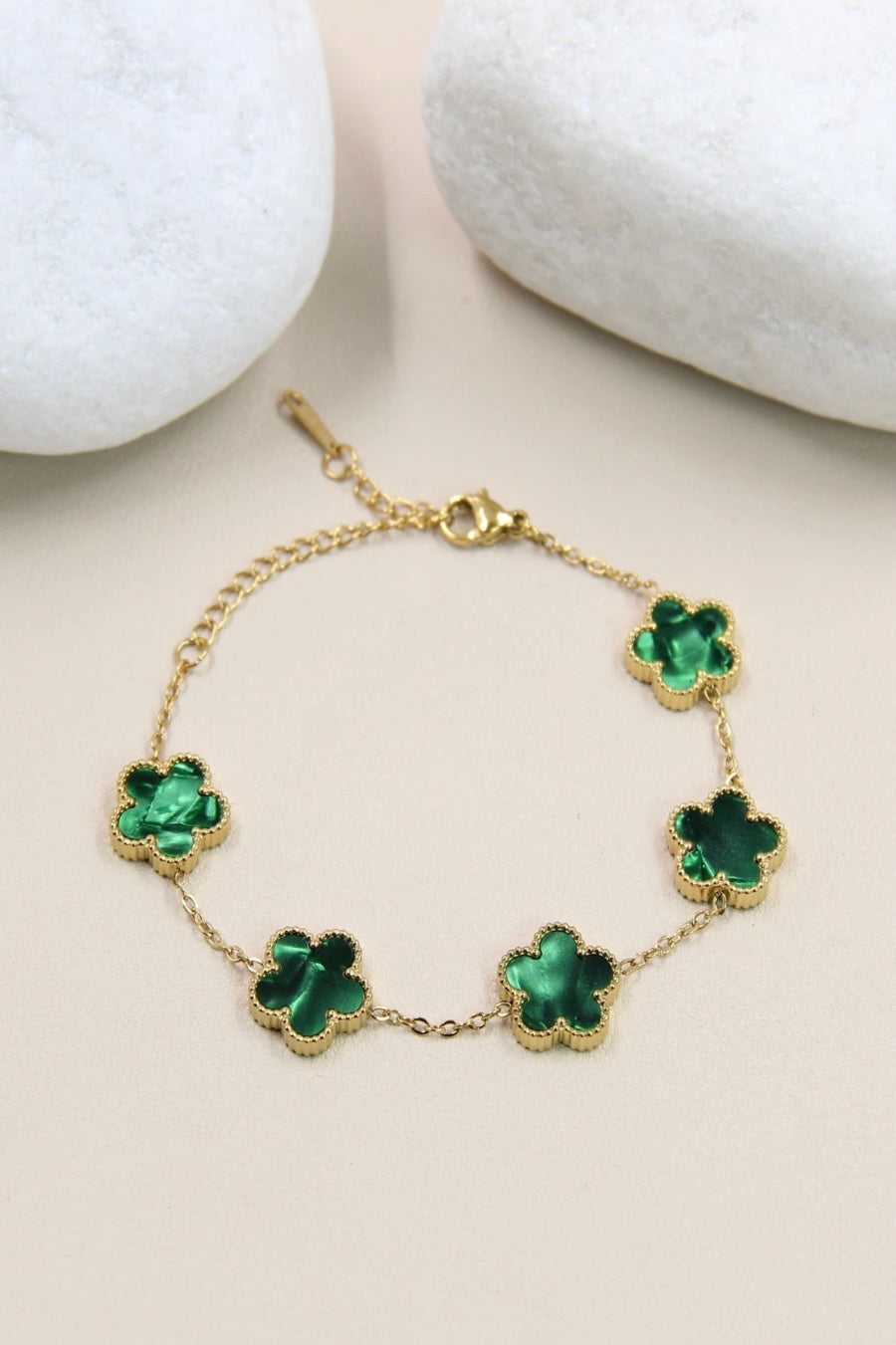 Bracelet Fleurs Dorées