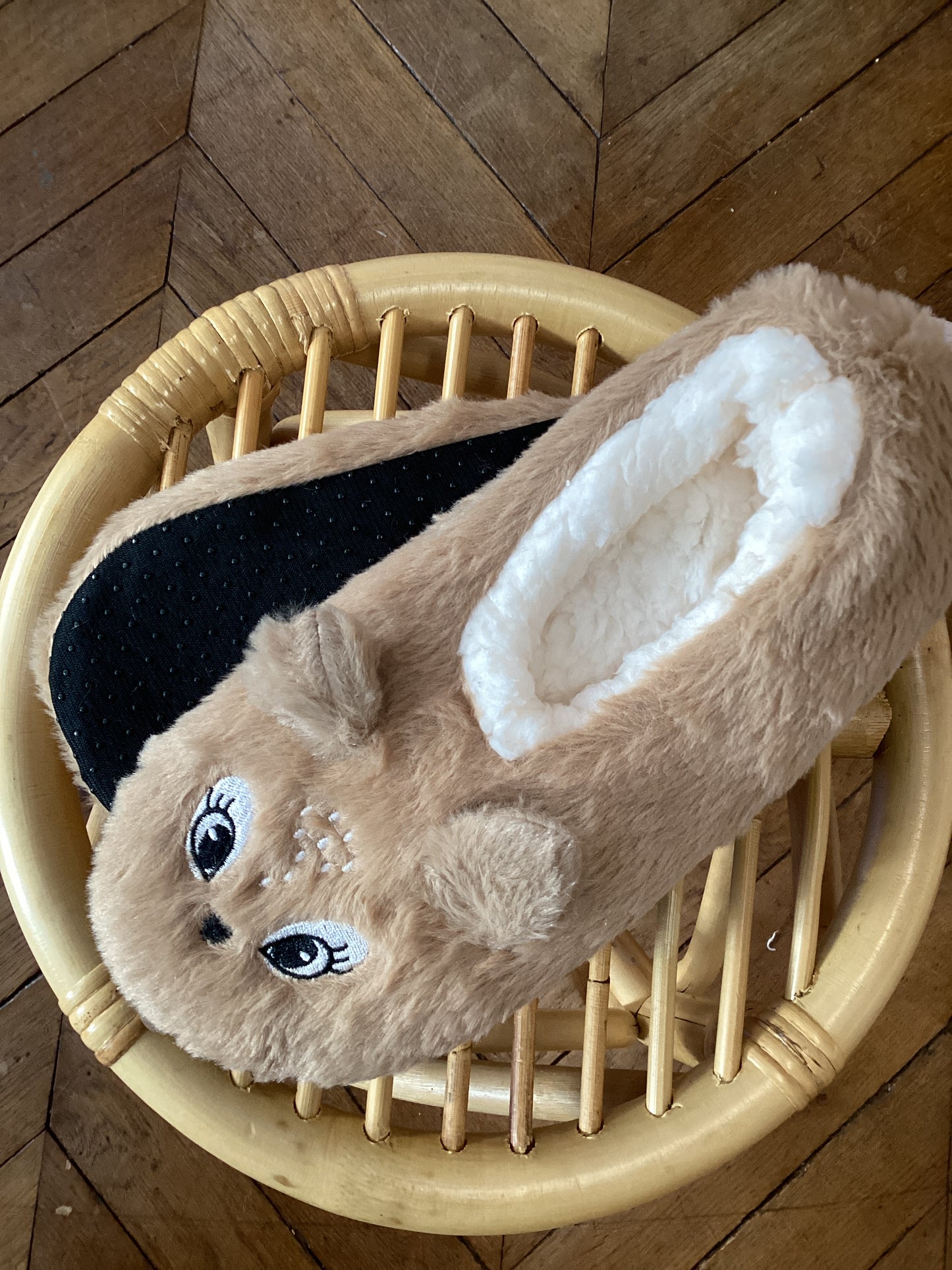 Chaussons peluche animaux