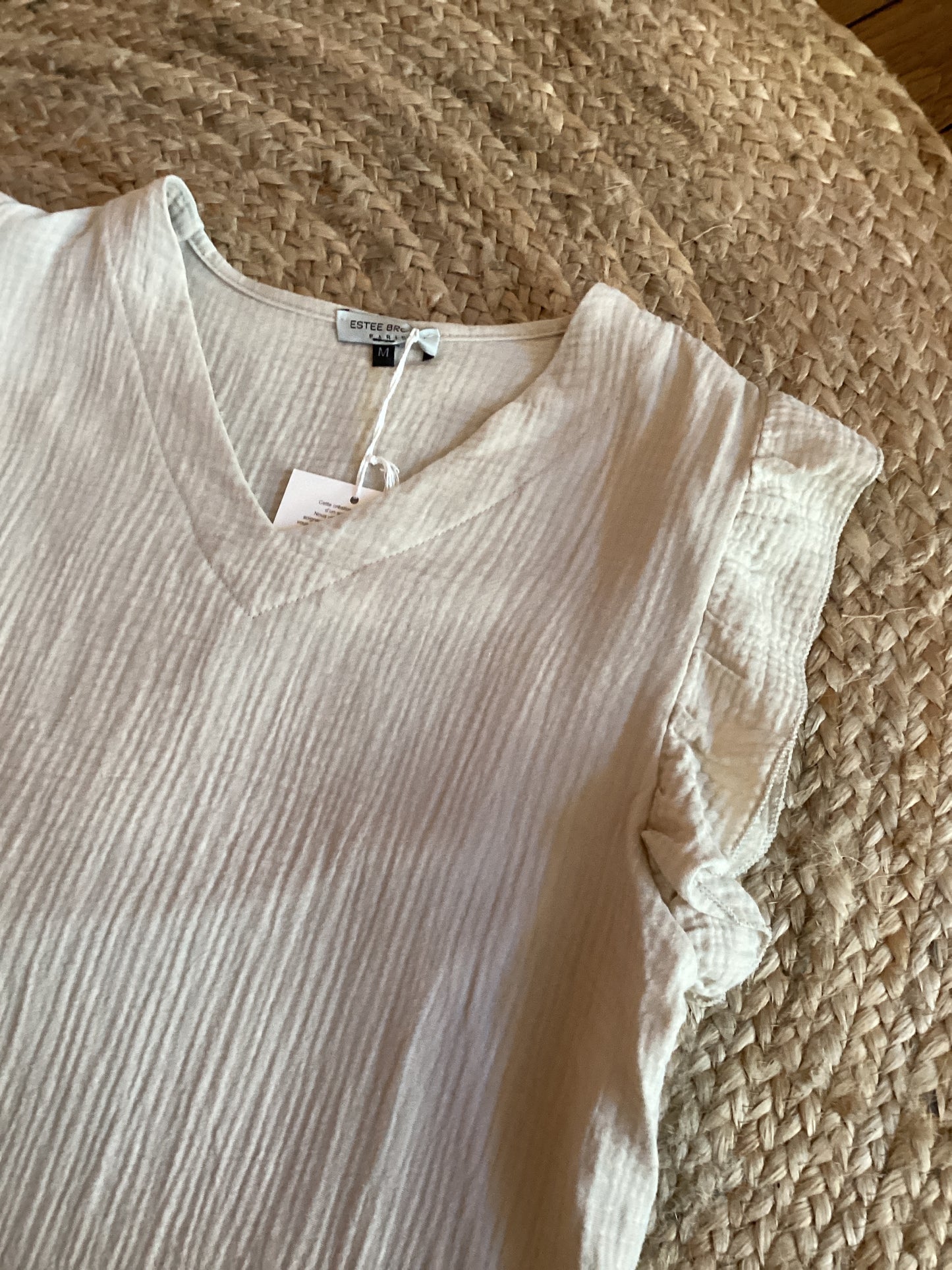 Blouse à manches volantes