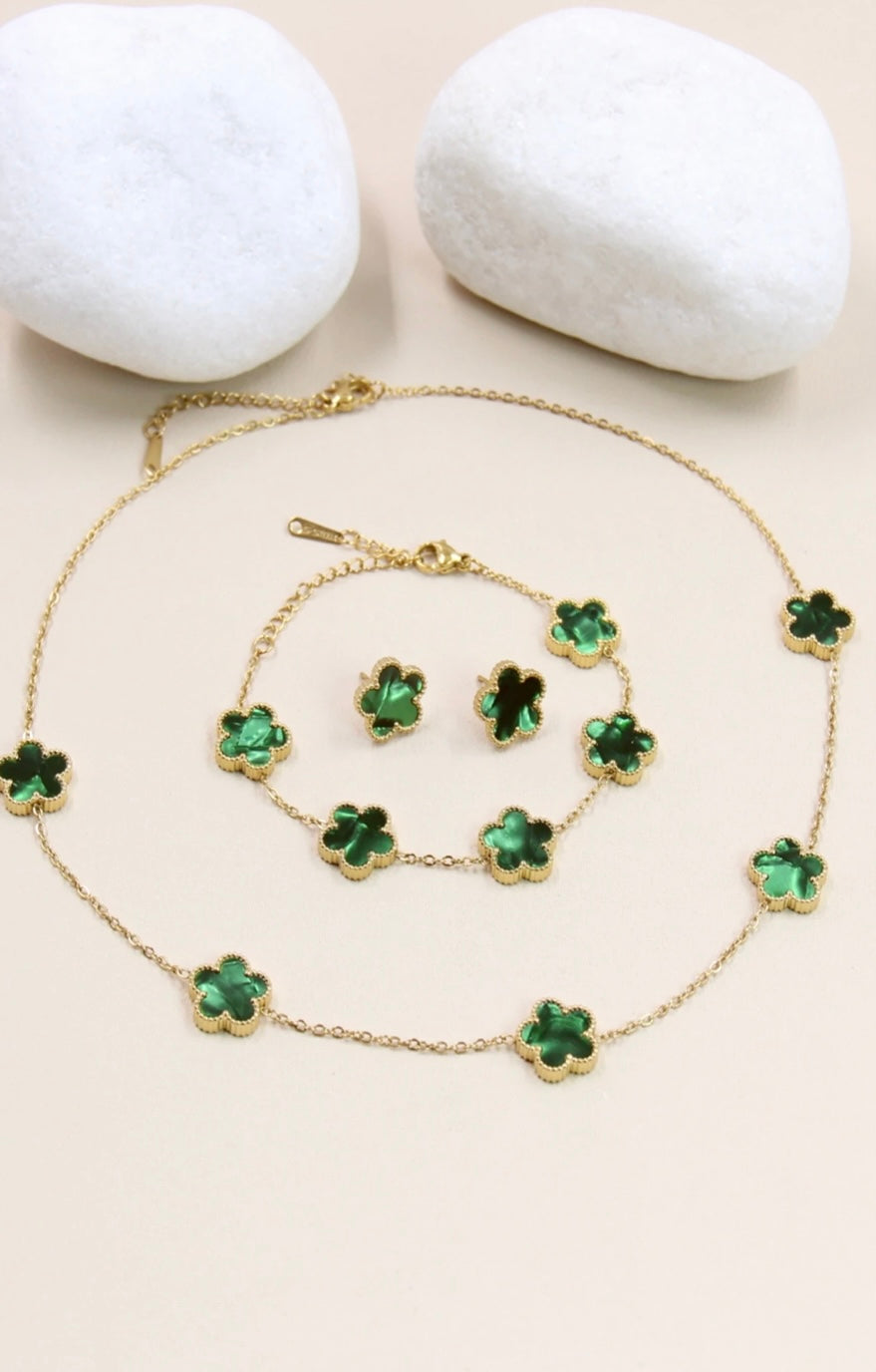 Bracelet Fleurs Dorées
