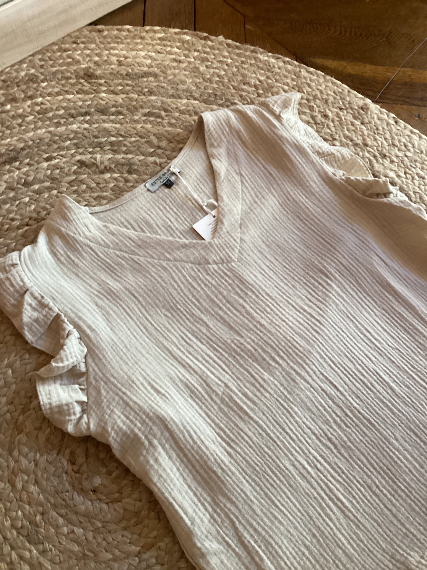 Blouse à manches volantes