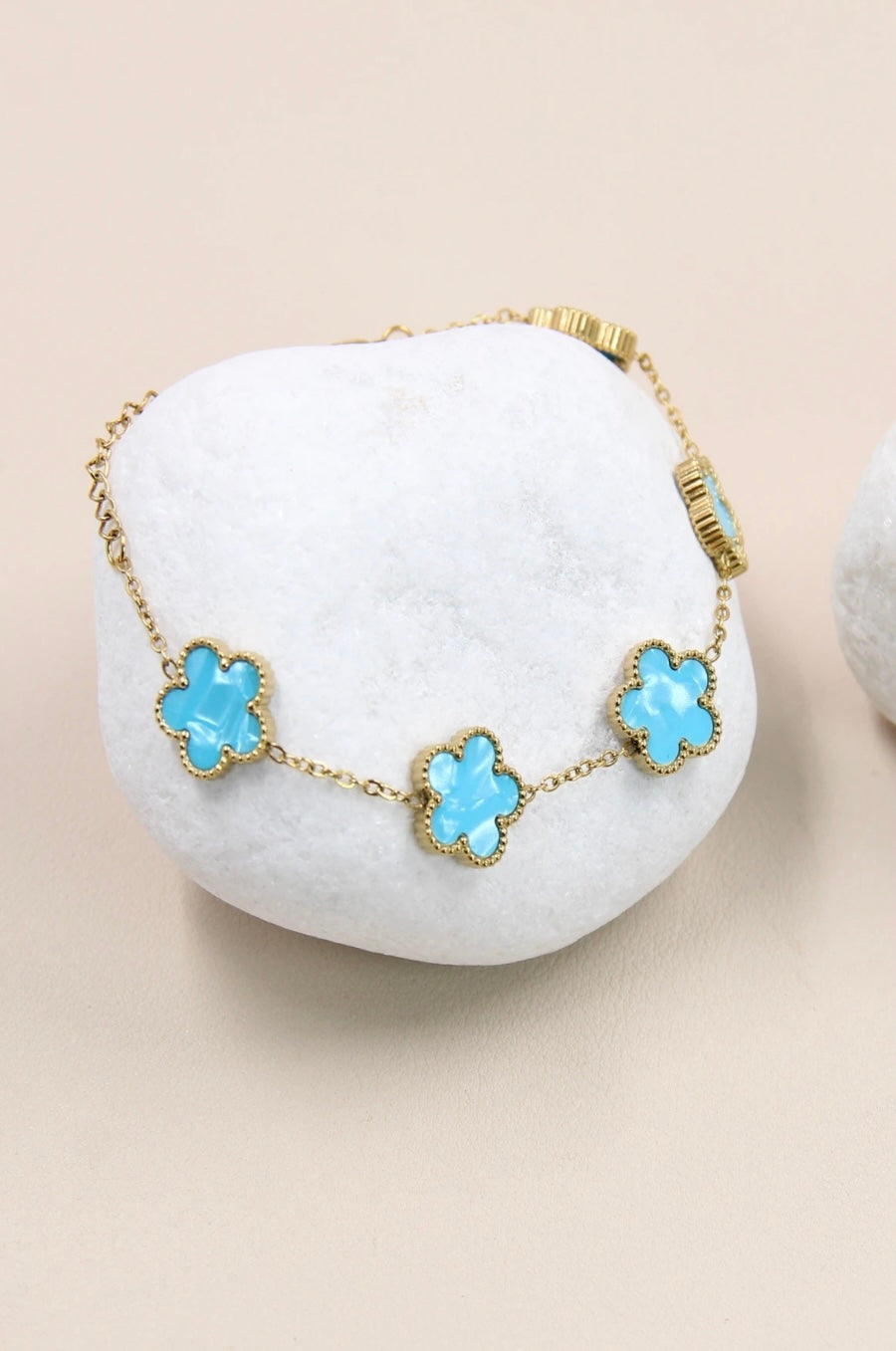 Bracelet Fleurs Dorées