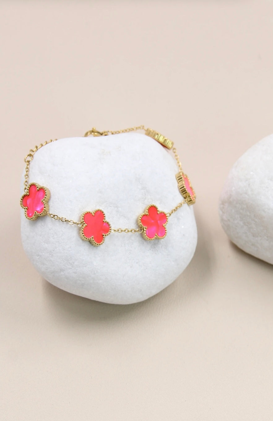 Bracelet Fleurs Dorées