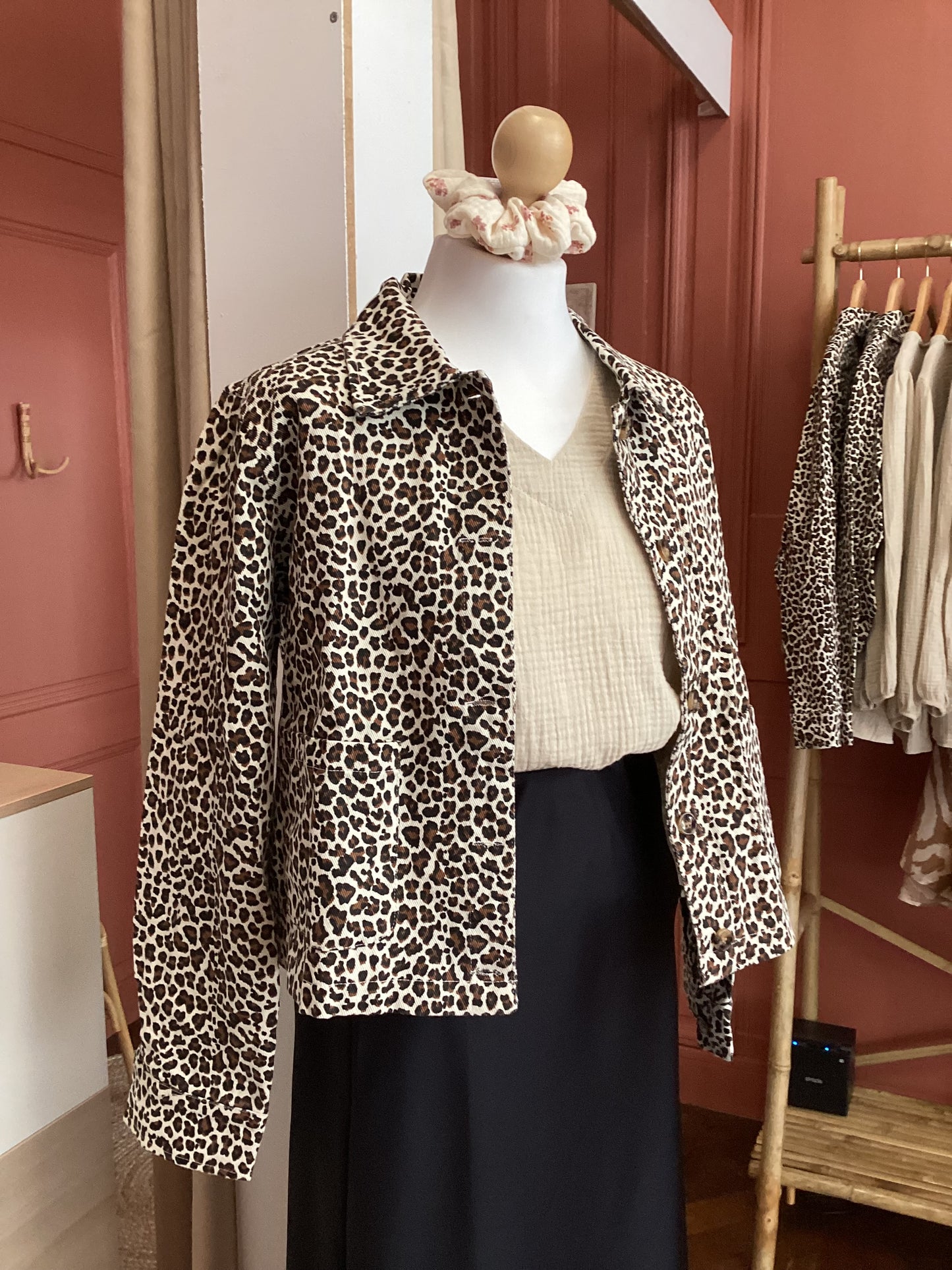 Veste imprimé léopard