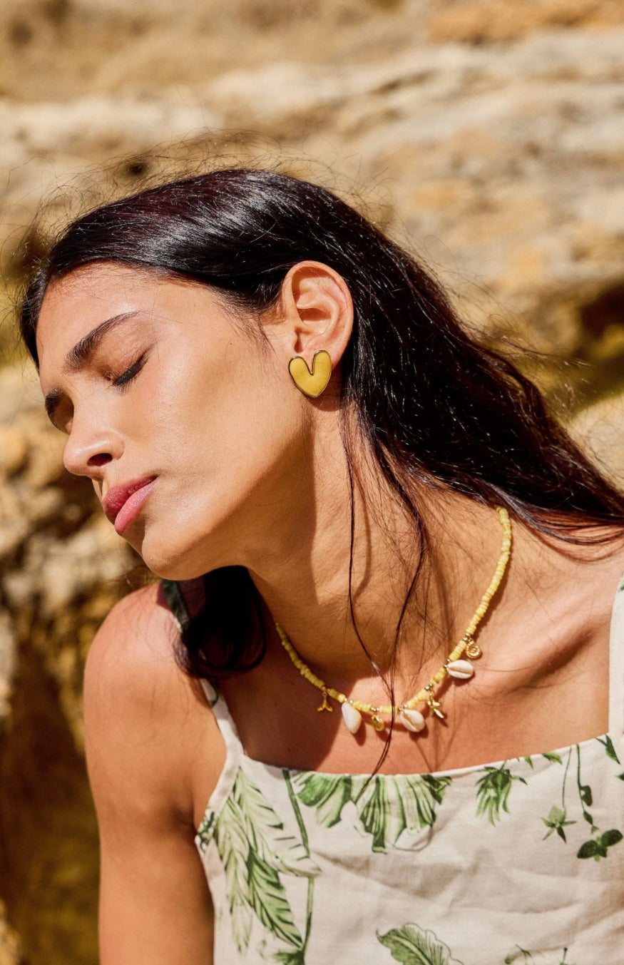 Boucles d'oreilles Cœur Doré