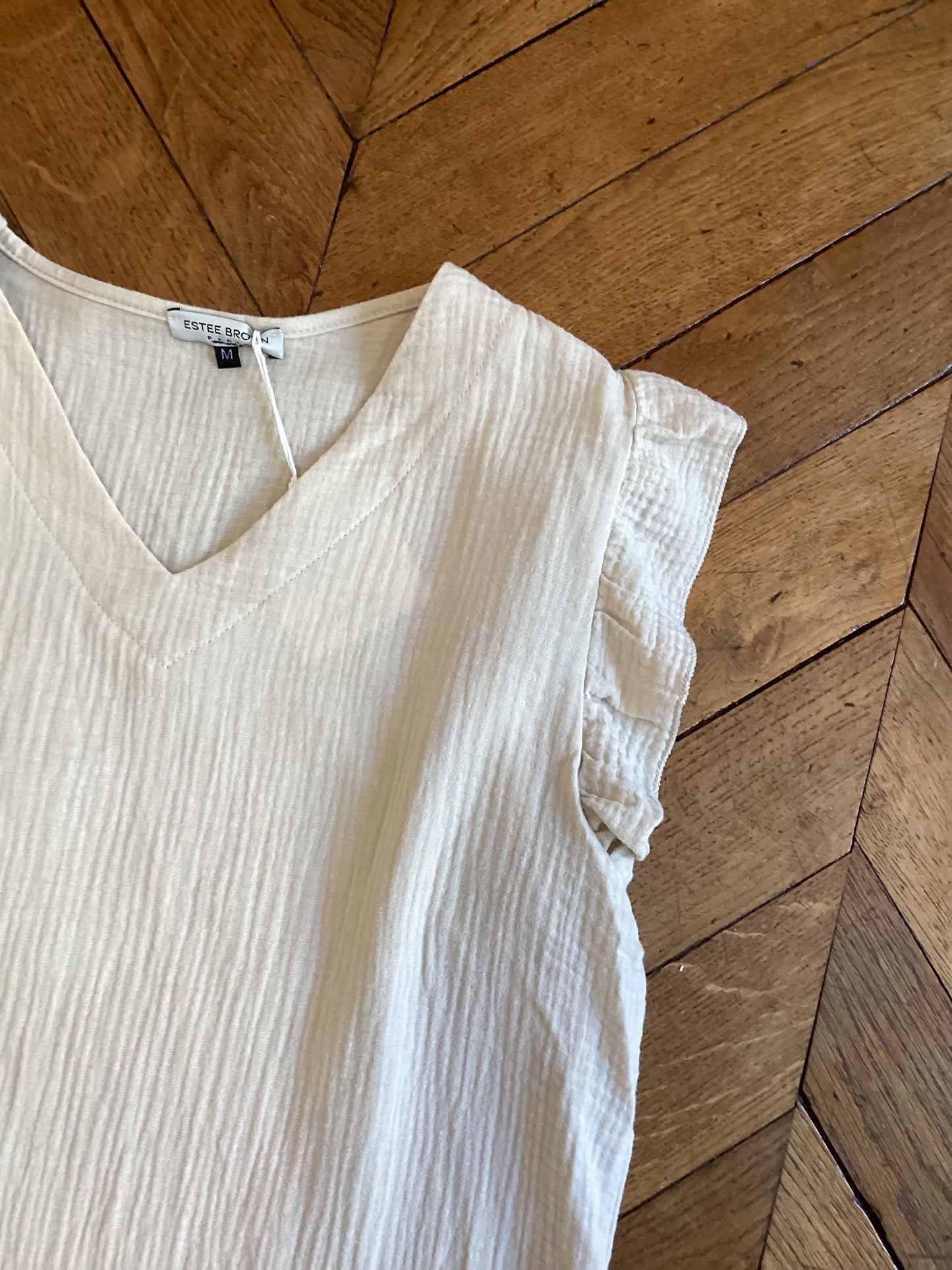Blouse à manches volantes