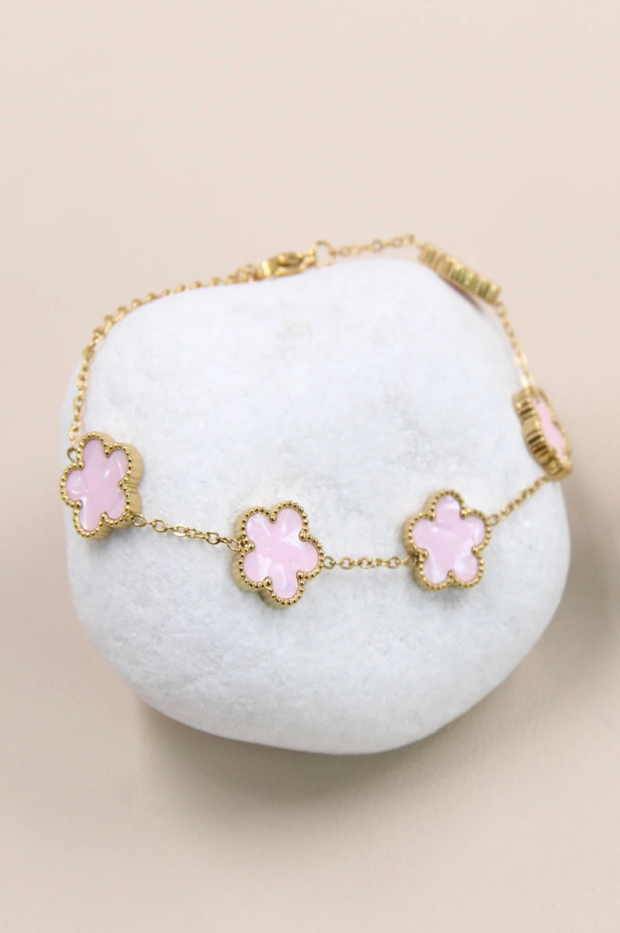 Bracelet Fleurs Dorées