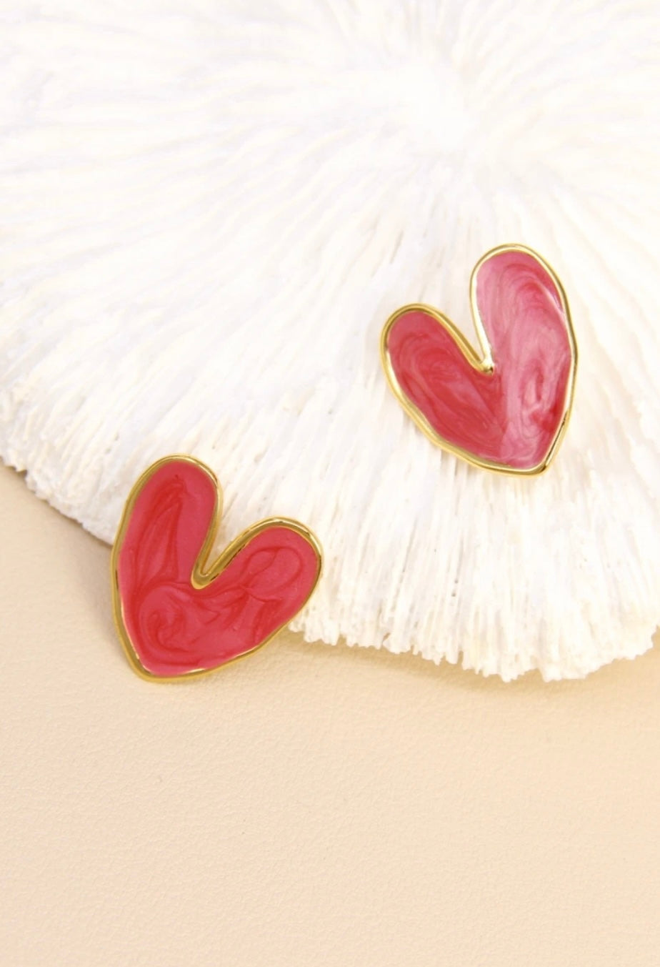 Boucles d'oreilles Cœur Doré