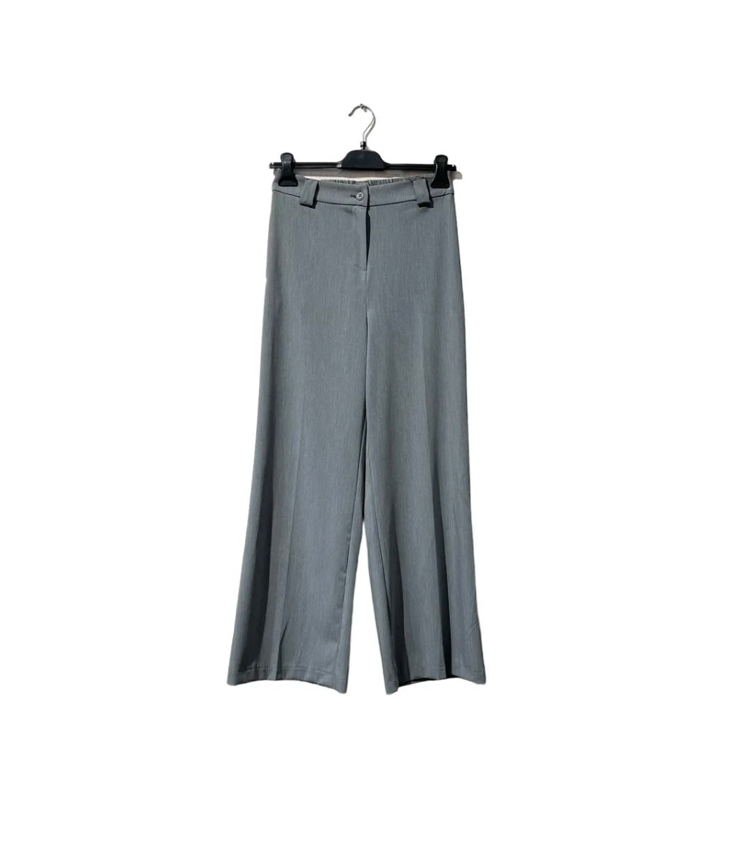 Pantalon fluide gris – Taille dos élastique