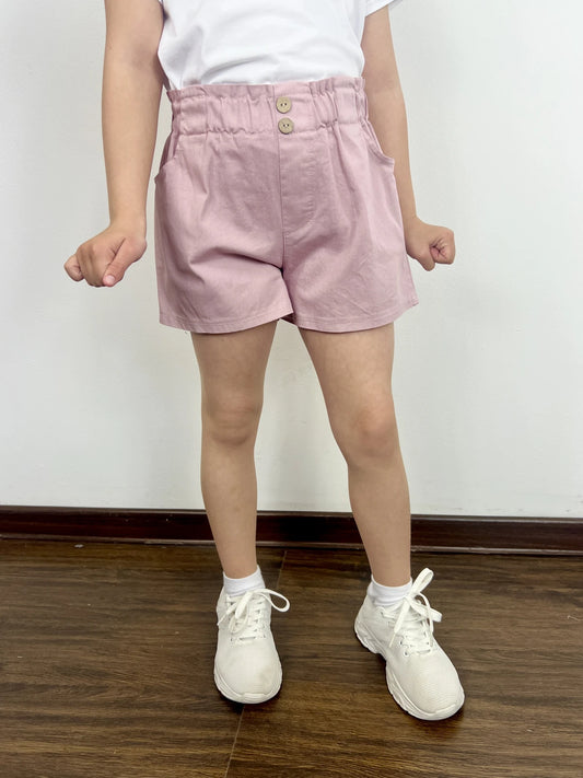 Short en coton rose