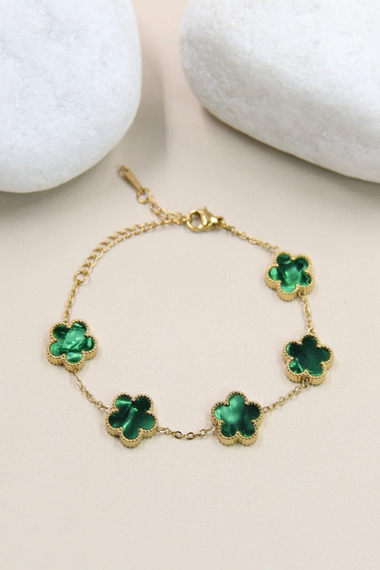 Bracelet Fleurs Dorées