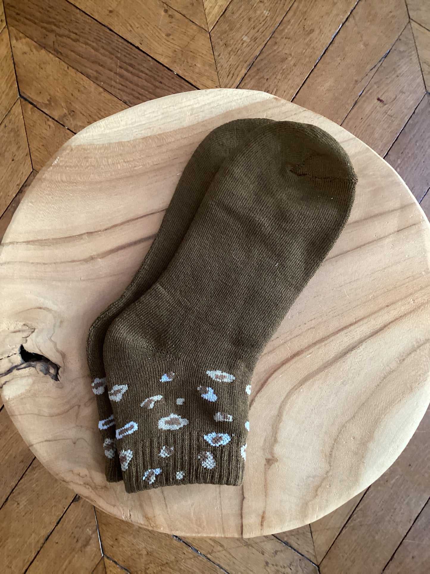 Chaussettes motif léopard