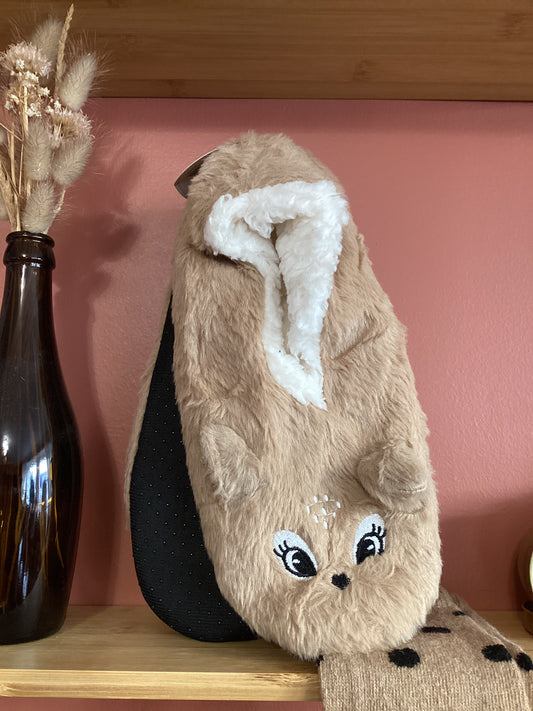 Chaussons peluche animaux