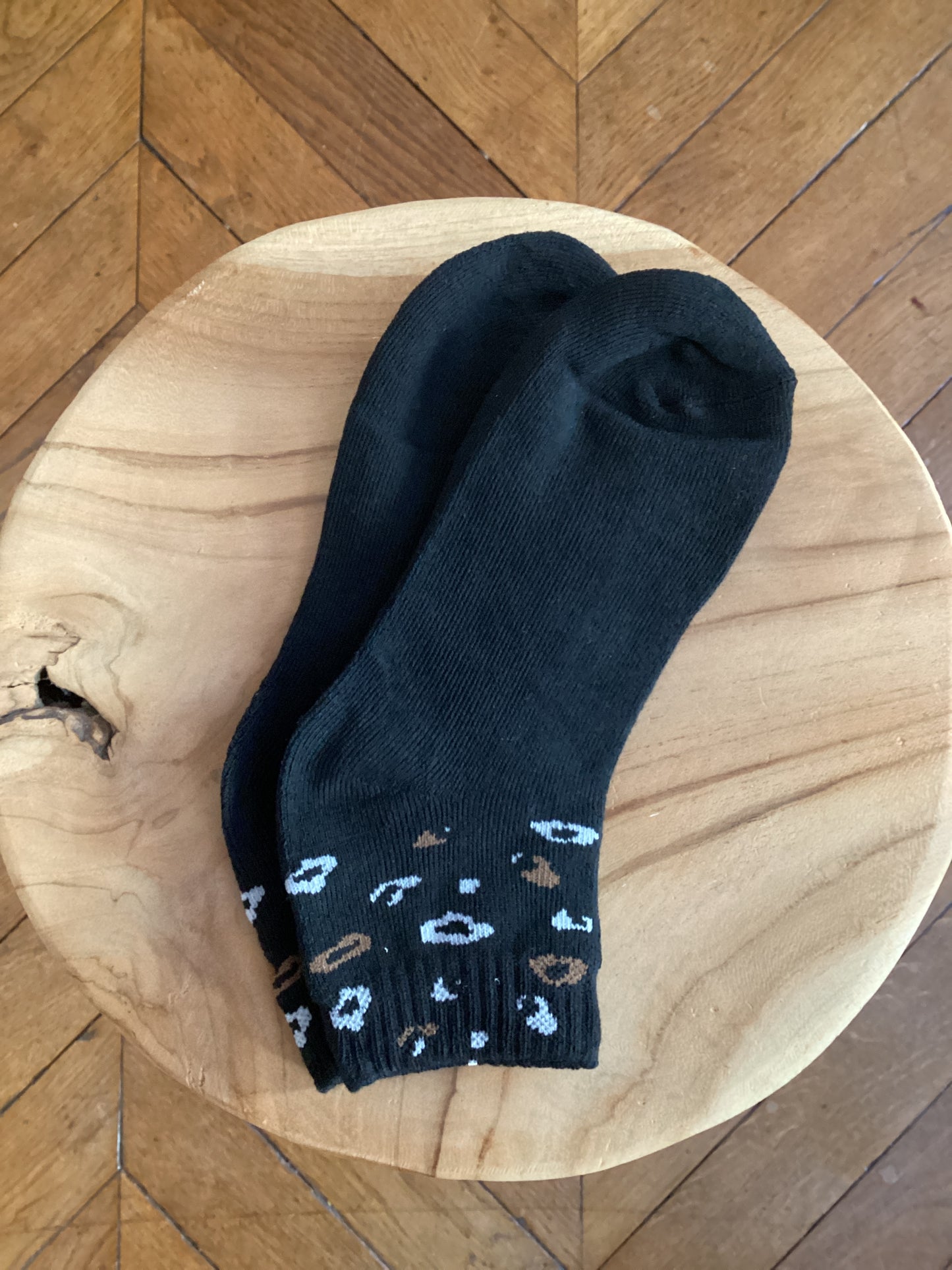 Chaussettes motif léopard