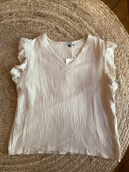 Blouse à manches volantes