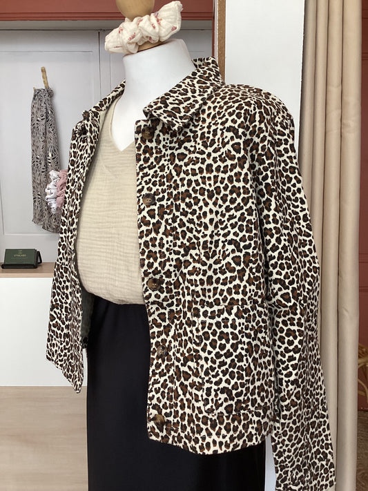 Veste imprimé léopard