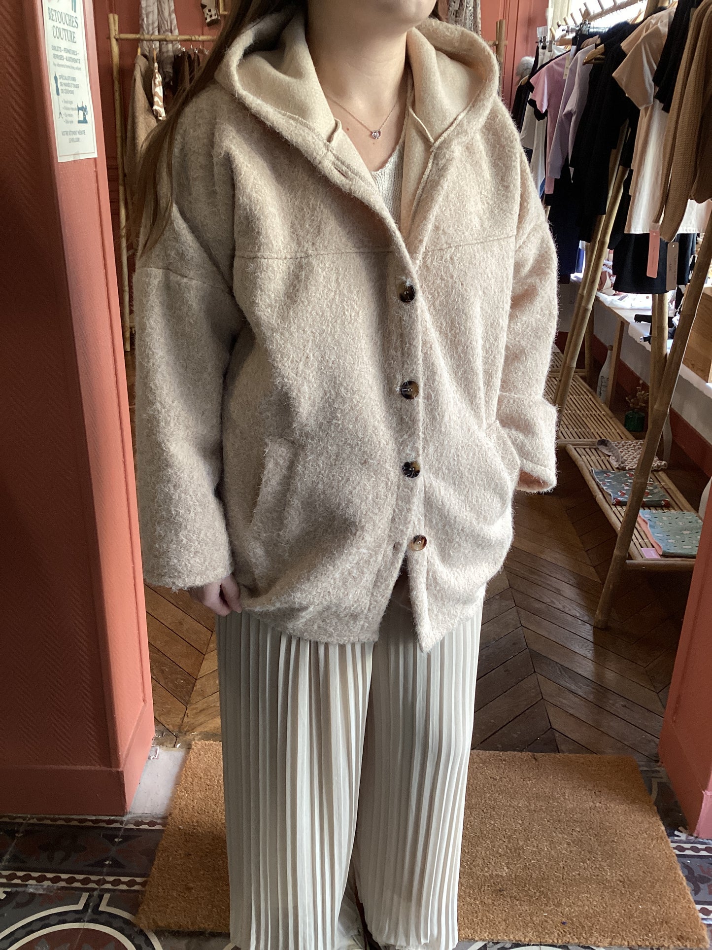 Le Manteau "Teddy" à Capuche