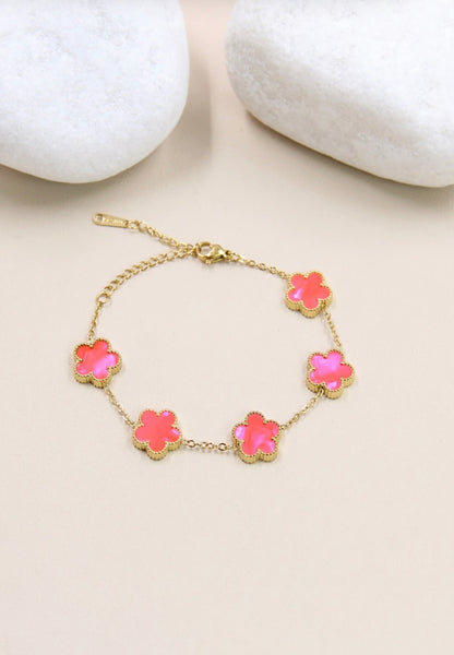 Bracelet Fleurs Dorées