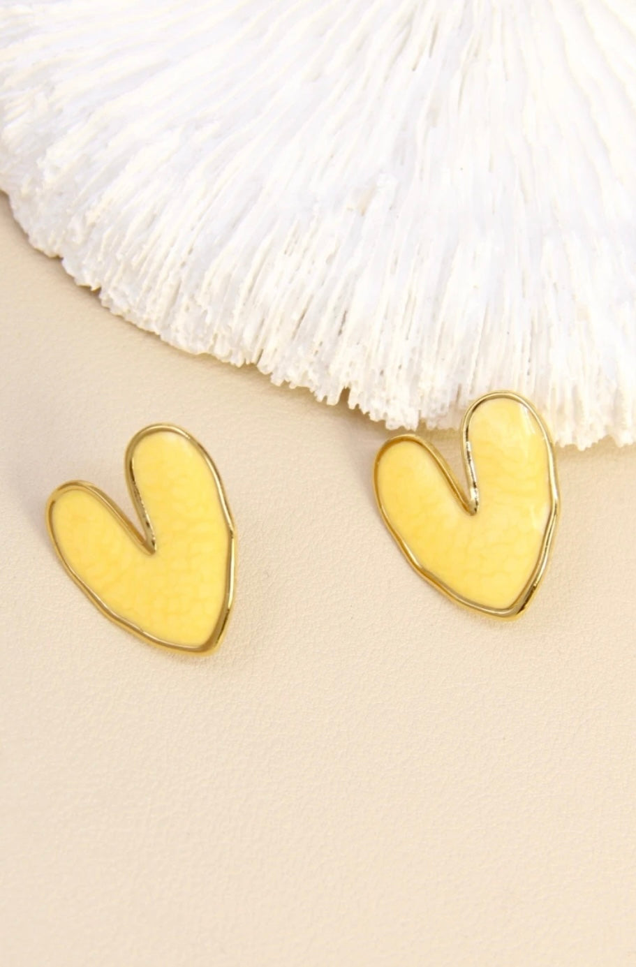 Boucles d'oreilles Cœur Doré