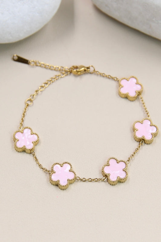 Bracelet Fleurs Dorées