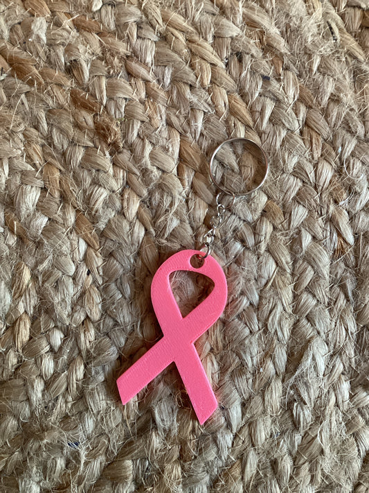 Grand Porte-clés Ruban Rose – Édition Octobre Rose 🔑