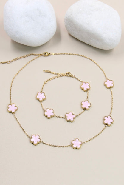 Bracelet Fleurs Dorées