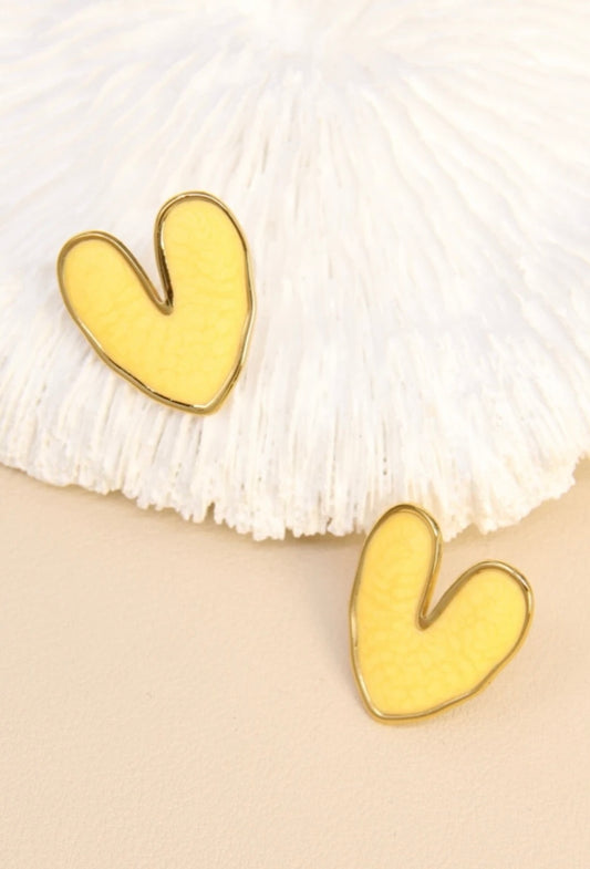 Boucles d'oreilles Cœur Doré