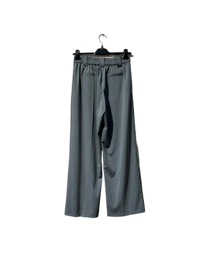 Pantalon fluide gris – Taille dos élastique