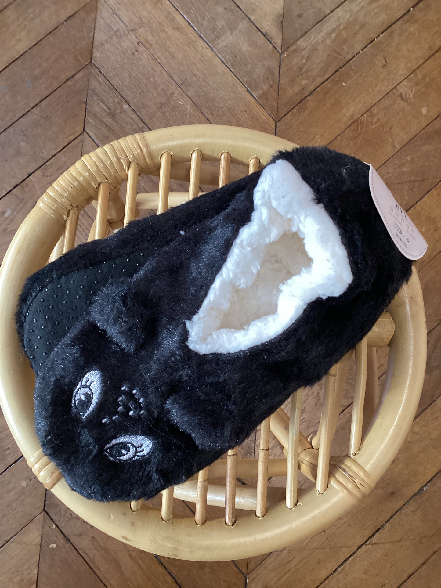 Chaussons peluche animaux