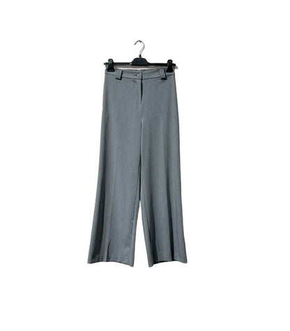Pantalon fluide gris – Taille dos élastique