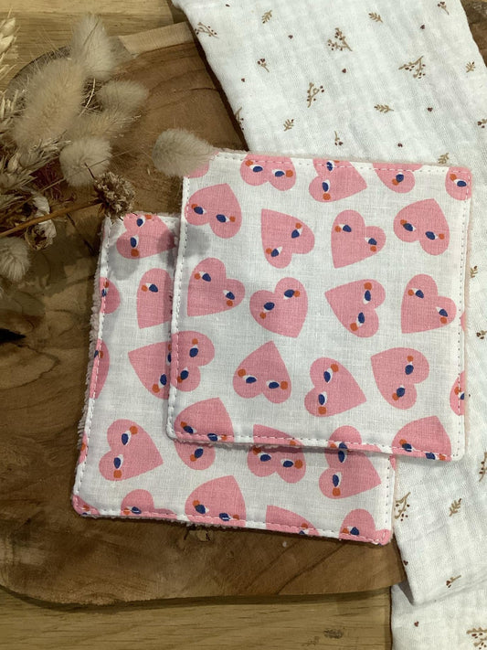 Lot de 2 lingettes / Octobre Rose 🎗️